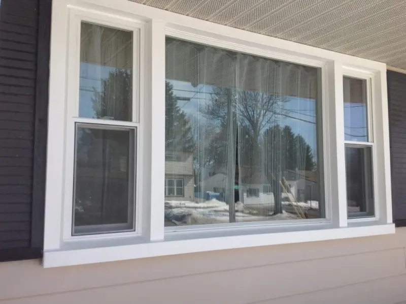 Wide replacement windows on a home exterior